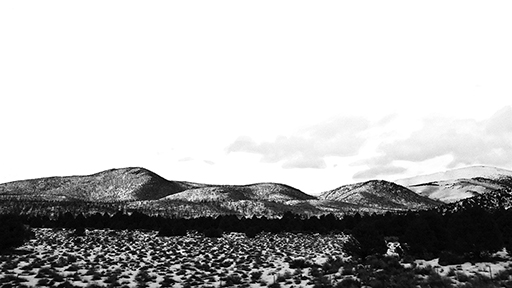 En direction de Death Valley, photo noir et blanc © Patrick Forian